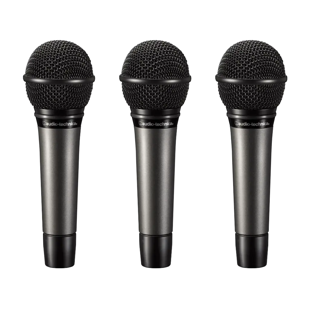 Audio-Technica Professional ATM510PK 3-Person Value Kit with Microphones, Stands, Cables, Windscreens & Bag SKU# ATM510PK 