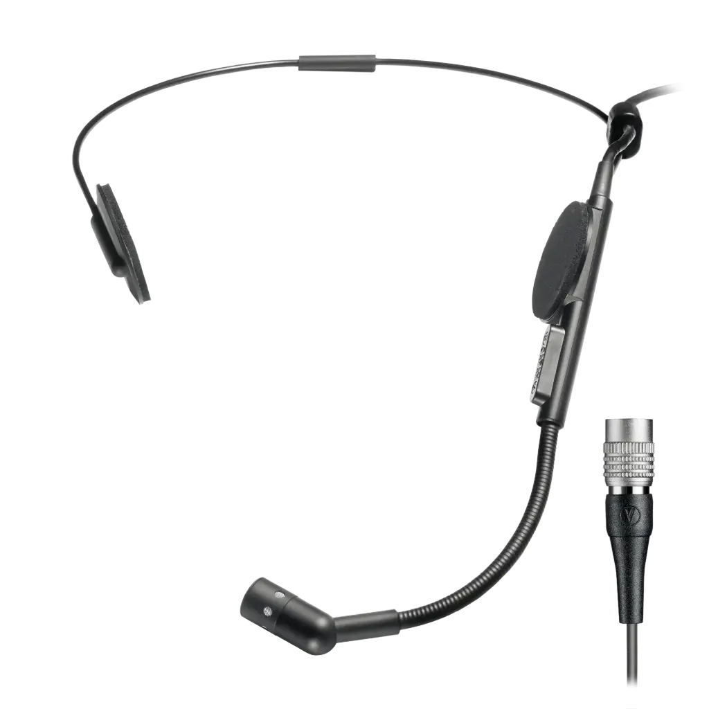 Audio-Technica Professional ATM73cW Cardioid Condenser Headworn Microphone SKU# ATM73cW 