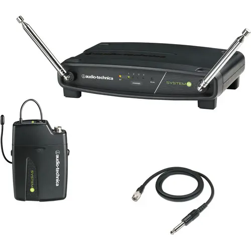 Audio-Technica Professional ATW-901A/G System 9 VHF Wireless Unipak System with AT-GcW Guitar/Instrument Input Cable SKU# ATW-901A/G 