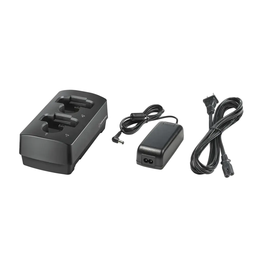 Audio-Technica Professional ATW-CHG3NAAD Networked 2-Bay Smart Charging Bundle with ATW-CHG3Na and AC Adapter SKU# ATW-CHG3NAAD