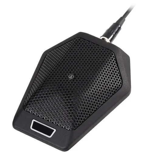 Audio-Technica Professional U891RbO Omnidirectional Boundary Microphone with LED and Local Switch (Black) SKU# U891RbO 