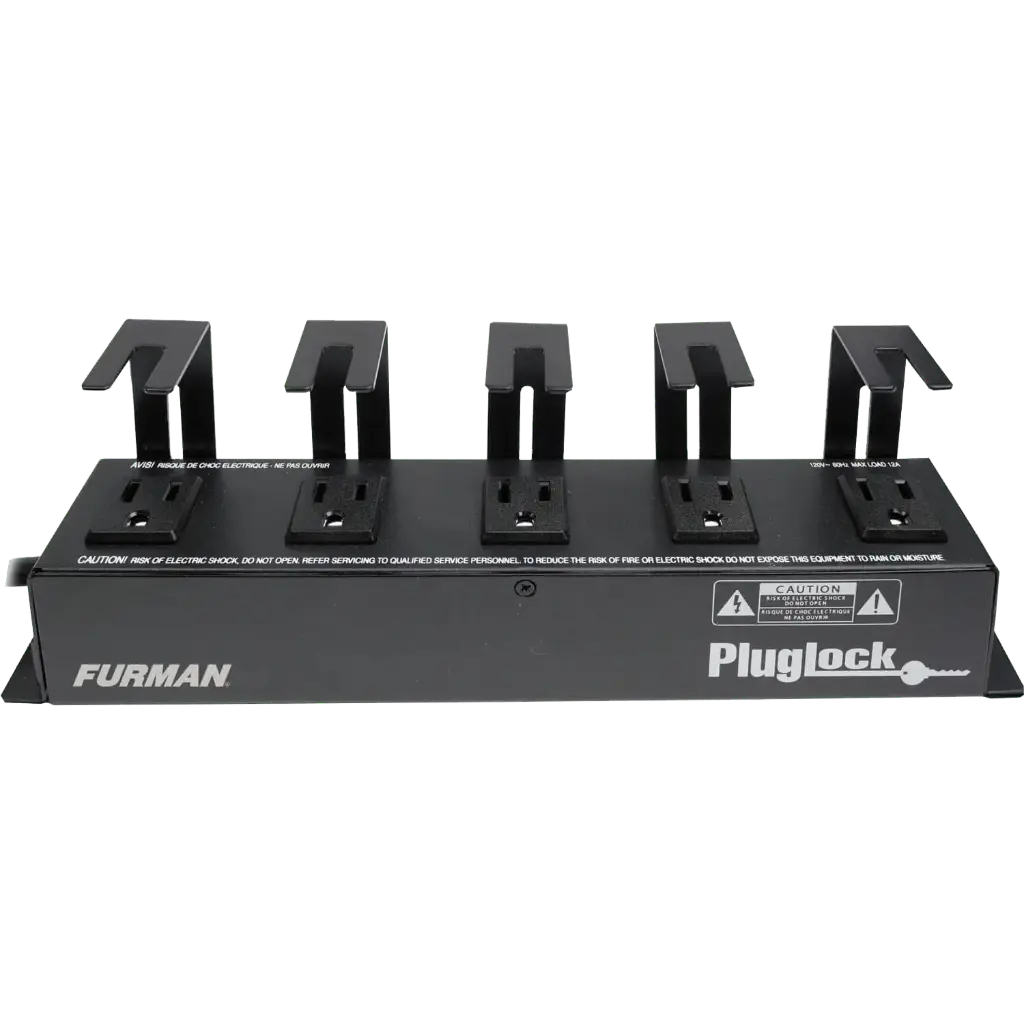 Furman Pro Plugs PlugLOCK 5-Outlet Locking Power Distribution Unit SKU# PlugLOCK 