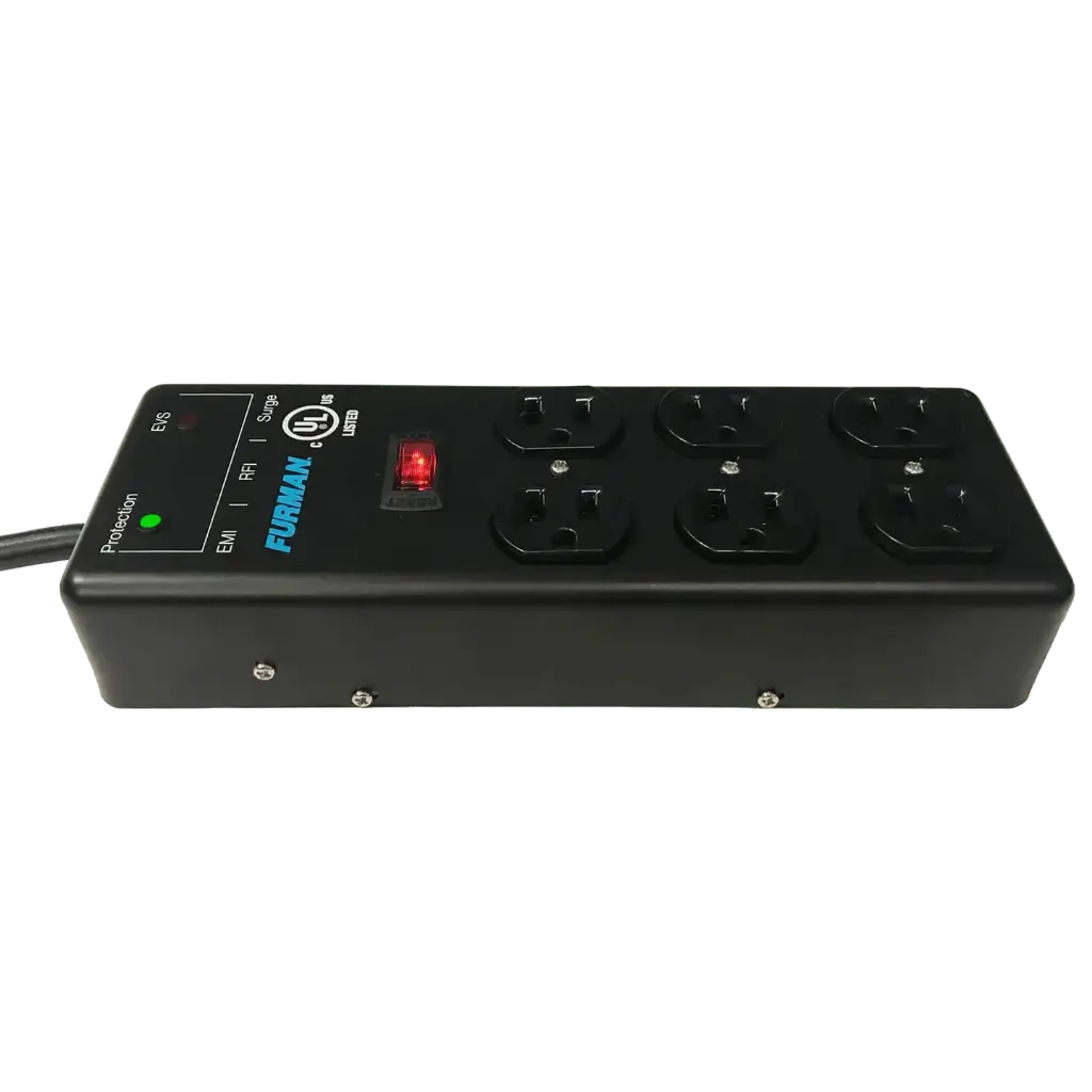 Furman Pro Plugs SS-6B-PRO  6-Outlet Power Conditioner with EVS Voltage Protection & EMI/RFI Filtration SKU# SS-6B-PRO 