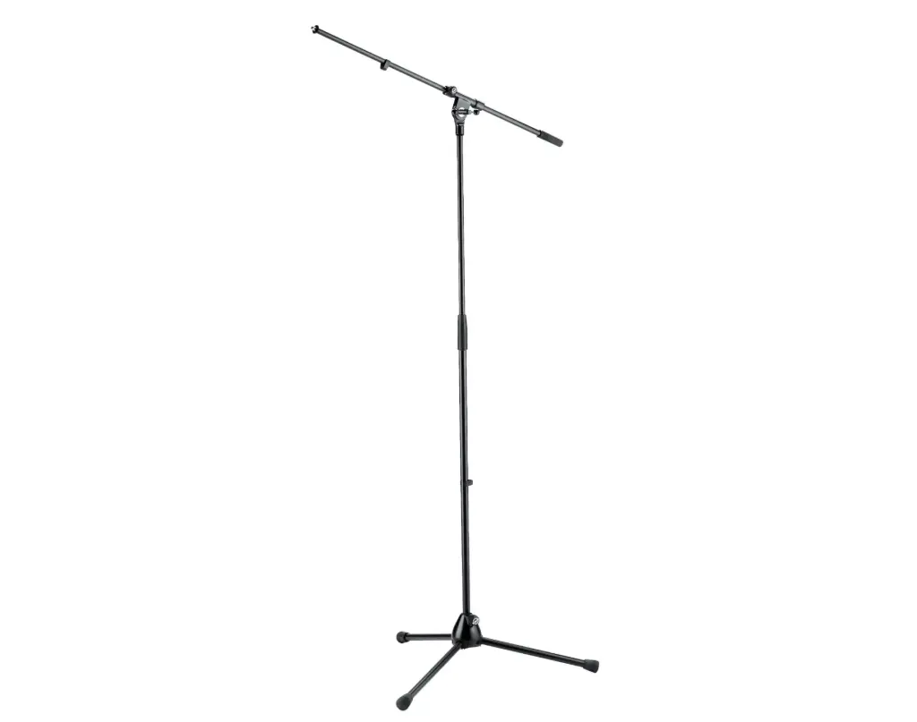 K&M 210/2-Black Microphone Boom Stand SKU# 210/2-BLACK 