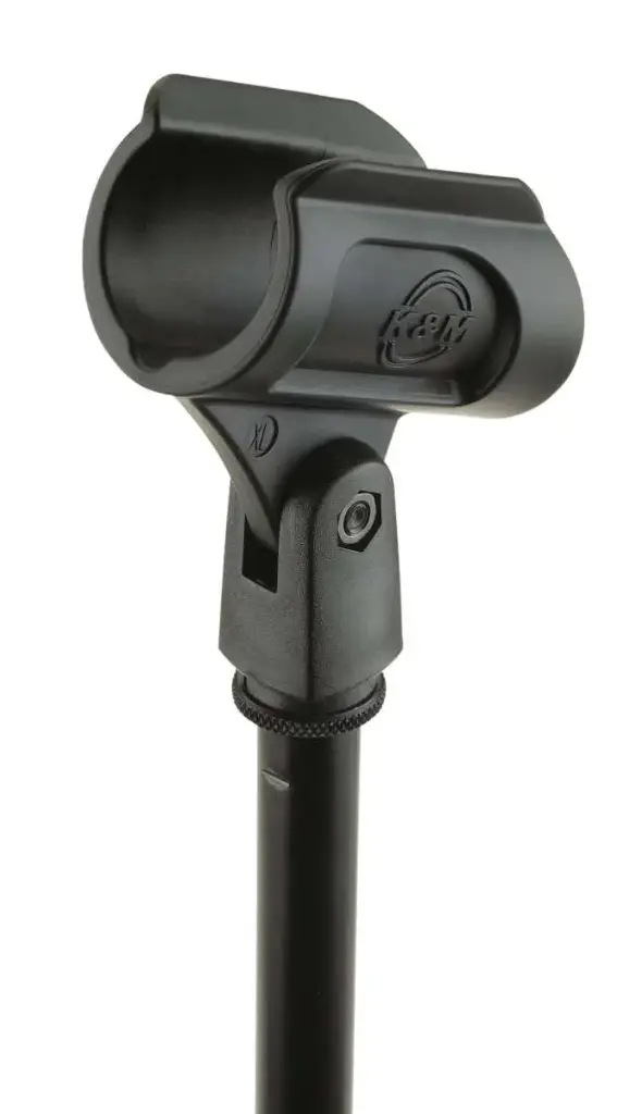 K&M 85070-Black Microphone Clamp SKU# 85070-BLACK