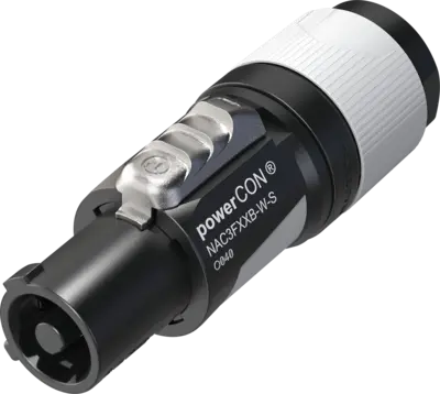 Neutrik NAC3FXXB-W-S powerCON® Out Connector-Grey) SKU# NAC3FXXB-W-S