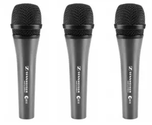 Sennheiser E 835 - Cardioid Handheld Dynamic Microphone Kit (3-Pack) SKU# 506666