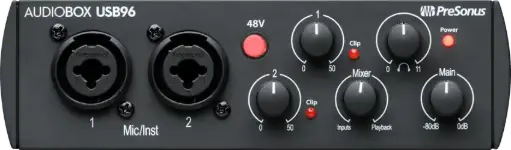 PreSonus AUDIOBOX96-25 2x2 Audio Recording USB Interface, 25th Anniversary SKU# AUDIOBOX96-25