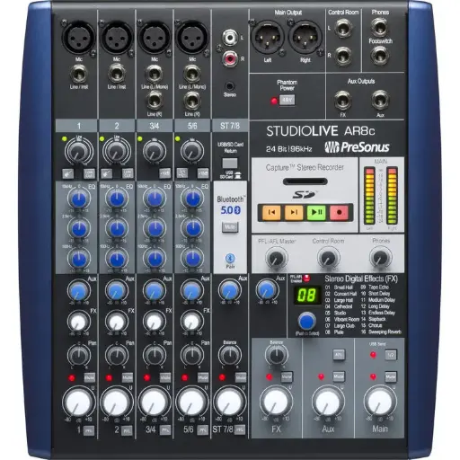 PreSonus STUDIOLIVE-AR8C Analog Mixer SKU# 2779200103