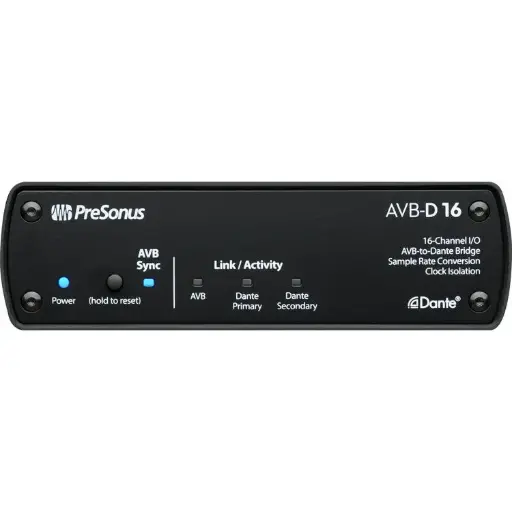 PreSonus AVB-D-16 16x16 AVB-to-Dante Bridge SKU# 2779300101