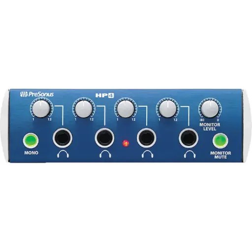 PreSonus HP4  4-Channel Headphone Distribution Amplifier SKU#  2777400203