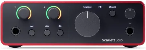 Focusrite Scarlett Solo 4th Generation USB Audio Interface with Mic Preamp SKU# SCARLETT SOLO 4TH GEN