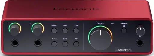 Focusrite Scarlett 2i2 4th Gen 2 Input 2 Output USB Audio Interface SKU# SCARLETT 2I2 4TH GEN