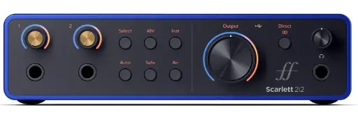 Focusrite Scarlett 2i2 AE 4th Gen Anniversary Edition USB Audio Interface - ISA-Blue SKU# SCARLETT 2I2 AE 4TH GEN