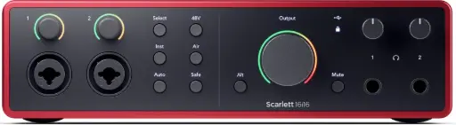 Focusrite Scarlett 16i16 4th Gen Fourth Generation 16 In / 16 Out USB-C Audio Interface with Two 4th Gen Scarlett Mic Preamps SKU# SCARLETT 16I16 4TH GEN