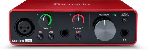 Focusrite Scarlett Solo 3rd Gen USB Audio Interface with Mic Preamp SKU# SCARLETT SOLO 3RD GEN