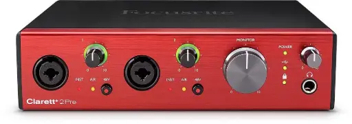 Focusrite Clarett+ 2Pre USB 10x4 Audio Interface For PC And Mac clarett-plus-2-pre SKU# CLARETT+ 2PRE