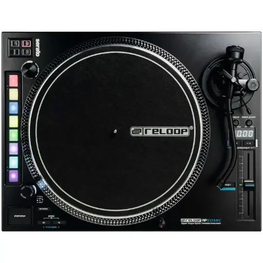 Reloop RP-8000 MK2 - Upper Torque Hybrid Turntable Instrument for Serato DJ Pro SKU# RP-8000-MK2