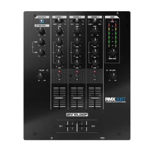 Reloop RMX-30 BT 3-Channel Bluetooth DJ Mixer SKU# RMX-30-BT