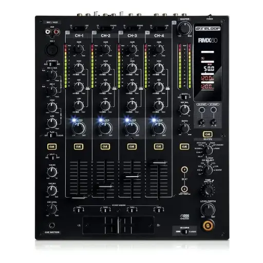 Reloop RMX-60 Digital Professional 4+1 -Channel Pro DJ Club Mixer with USB Port SKU# RMX-60-DIGITAL