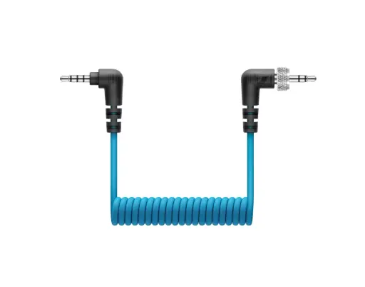 Sennheiser XSW-D Mobile Cable Locking 3.5mm TRS to TRRS Coiled Cable SKU# 