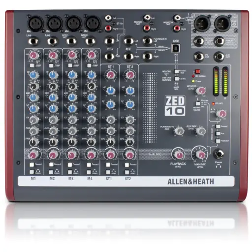 Allen & Heath ZED-10 Multi-Purpose Miniature Mixer SKU# ZED-10