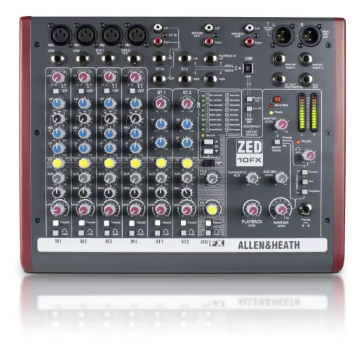 Allen & Heath ZED-10FX Multipurpose Mixer With FX SKU# ZED-10FX