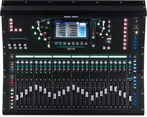 Allen & Heath SQ-6 48-Channel / 36-Bus Digital Mixer with 24+1 Motorized Faders SKU# SQ-6