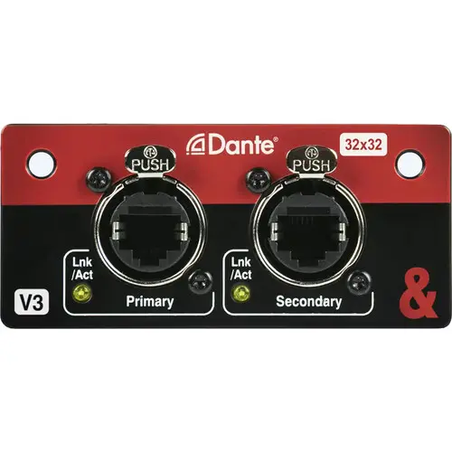 Allen & Heath SQ-DANTE32-V3 SQ Dante 32X32 Module SKU# SQ-DANTE32-V3