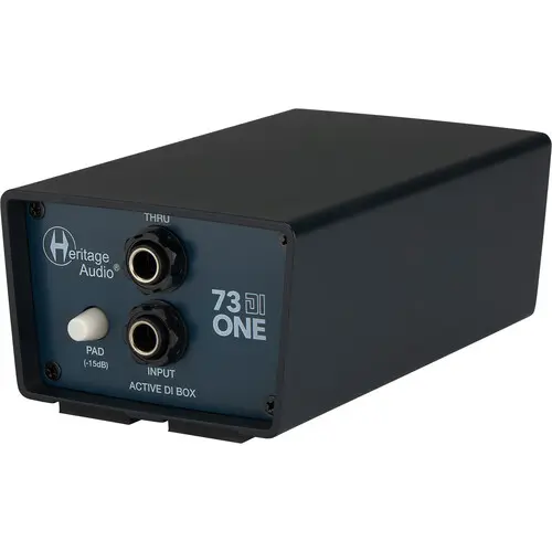 Heritage Audio 73-DI-ONE Single Channel 73-Infused Active D.I. Box SKU# 73-DI-ONE