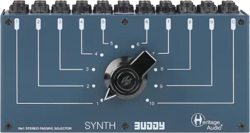 Heritage Audio SYNTH-BUDDY Stereo Passive Instrument Selector SKU# SYNTH-BUDDY