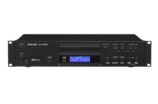 Tascam CD-200BT Rackmount Cd Player With Bluetooth Receiver SKU# CD-200BT