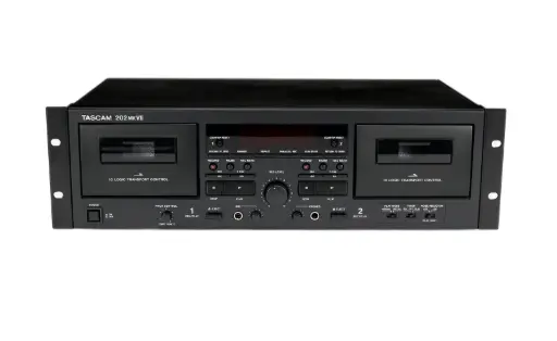 Tascam 202-MKVII Double Cassette Deck with USB Port SKU# 202-MKVII