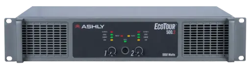 Ashly ECOTOUR-500.2 High-Efficiency 2-Channel 1000W Touring Amplifier SKU# ECOTOUR-500.2