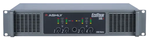 Ashly ECOTOUR-500.4 High-Efficiency 4-Channel 2000W Touring Amplifier SKU# ECOTOUR-500.4 