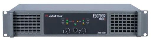 Ashly ECOTOUR-1000.2 Professional Touring Power Amplifier 2000W SKU# ECOTOUR-1000.2