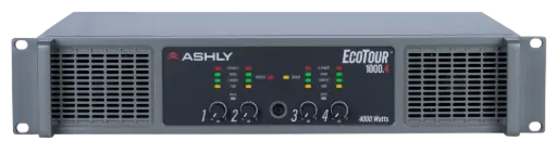 Ashly ECOTOUR-1000.4 High-Efficiency 4-Channel 4000W Touring Amplifier SKU# ECOTOUR-1000.4