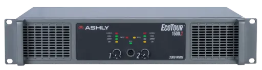 Ashly ECOTOUR 1500.2 Professional Touring Power Amplifier 3000W SKU# ECOTOUR 1500.2