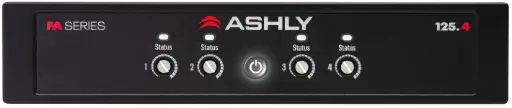 Ashly FA-125.4 1/2U Power Amplifier: 4x125W/4-8 Ohms, 70/100V SKU# FA-125.4 