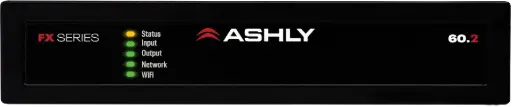 Ashly FX-60.2 1/2U DSP Amplifier 2 x 60W @ 4/8 Ohms, 1 x 120W @ 70/100V SKU# FX-60.2 