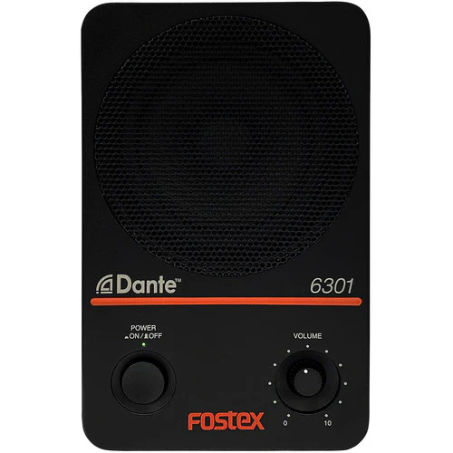 Fostex 6301DT Active 20W Monitor Speaker with Dante (Single) - 4" SKU# 6301DT