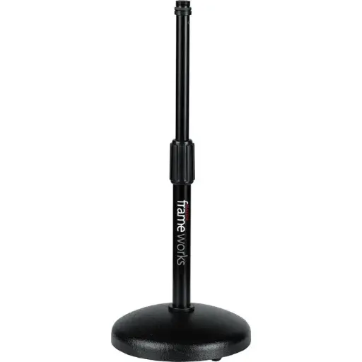 Gator Frameworks GFW-MIC-0501 Round Base Desktop Mic Stand SKU# GFW-MIC-0501