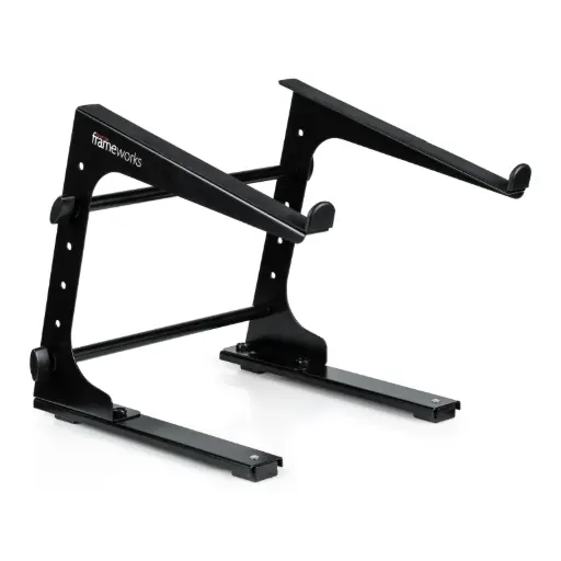 Gator Frameworks GFWLAPTOP1000 Space Saving Collapsible Desktop Laptop Stand SKU# GFWLAPTOP1000 