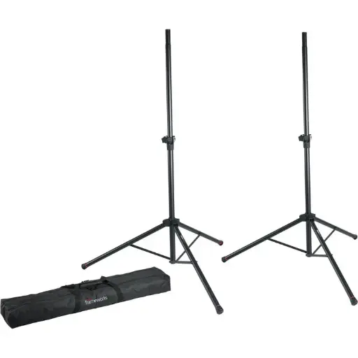 Gator Frameworks GFW-SPK-2000SET Pair of GFW-SPK-2000 Speaker Stands w/ Carry Bag SKU# GFW-SPK-2000SET 