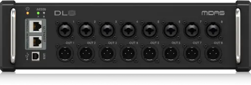 Midas DL8 PoE-Powered 8x8 Stage Box with Midas PRO Preamps SKU# MIDAS-DL8