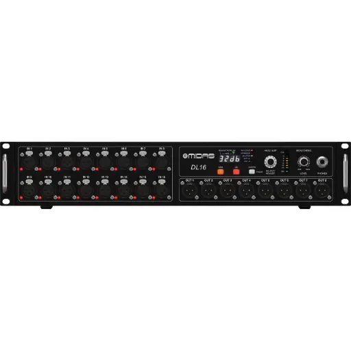Midas DL16 16-Input 8-Output Stage Box With 16 Midas Mic Preamps SKU# MIDAS-DL16
