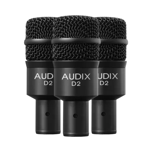 Audix D2TRIO 3-Pack Dynamic Instrument Mic SKU# D2TRIO 