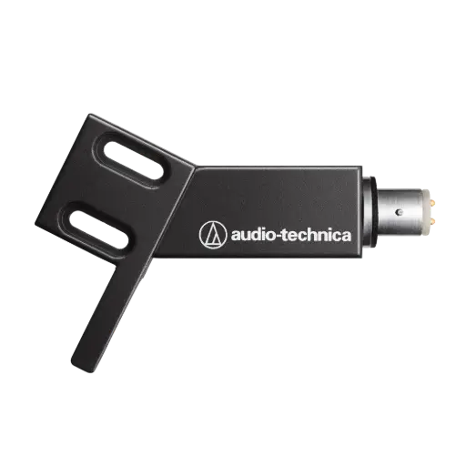 Audio-Technica Consumer AT-HS4BK Universal 1/2" Mount Headshell (Black) SKU# AT-HS4BK 