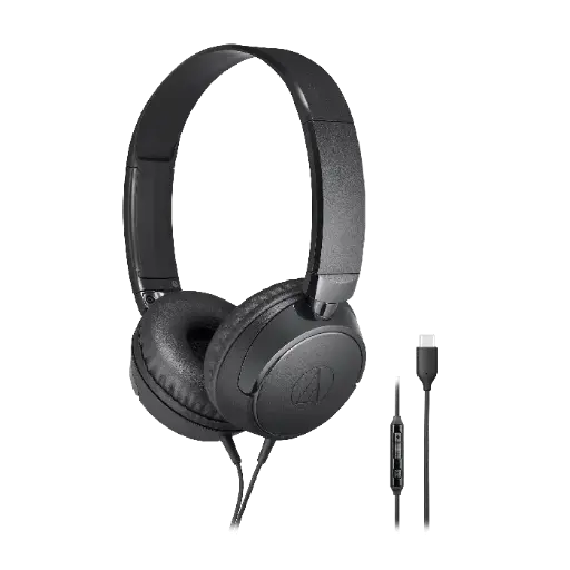 Audio-Technica Consumer ATH-S120C On-Ear USB-C Headphones SKU# ATH-S120C