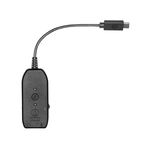 Audio-Technica Consumer ATR2x-USB 3.5mm to USB 2.0 Type-C Audio Adapter SKU# ATR2X-USB 